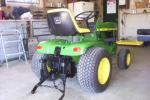 1974 JD 140 H3 with 3 point hitch attachment.