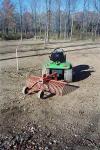 rented a rake after the dozer was done grading for the pole barn