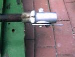 Steering gear back side, seal was pushed out and things are a little loose but should be good after rebuild.