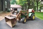 68 H-3 w/10TC loader.  The leaf sucker mounted on weight box was really too light for the loader.