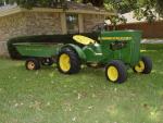 1966 110 and Model 50 Cart, New tires, fresh paint on the wheels and seat. My brother gave me the cart!!