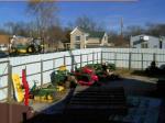 LOOKING OVER & behind fence at Fries.